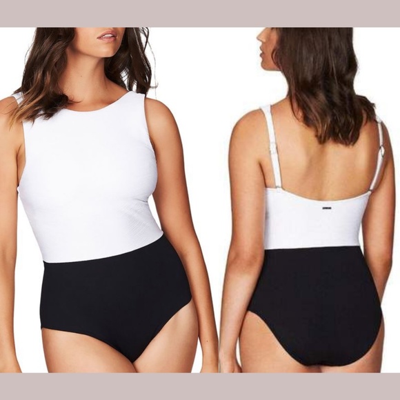 NWT $130 Sea Level Majorca High Neck One-Piece Swimsuit [SZ‎ 10 US ] - Picture 1 of 12
